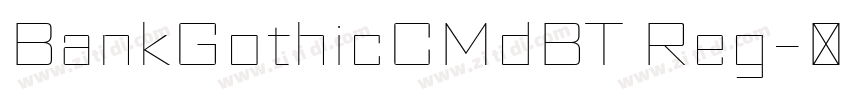 BankGothicCMdBT Reg字体转换